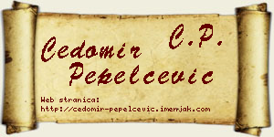 Čedomir Pepelčević vizit kartica